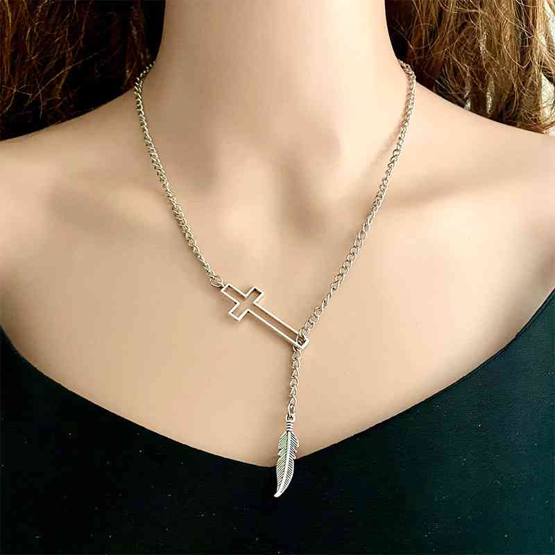 Cross Chain Necklace - Trendsi