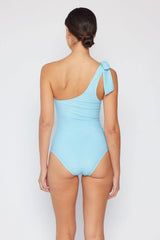 Marina West Swim Vacay Mode One Shoulder Swimsuit in Pastel Blue - Flyclothing LLC