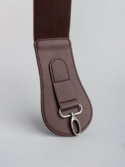 PU Elastic Wide Belt - Flyclothing LLC