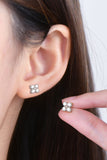 Moissanite 925 Sterling Silver Four-Leaf Clover Shape Earrings - Flyclothing LLC