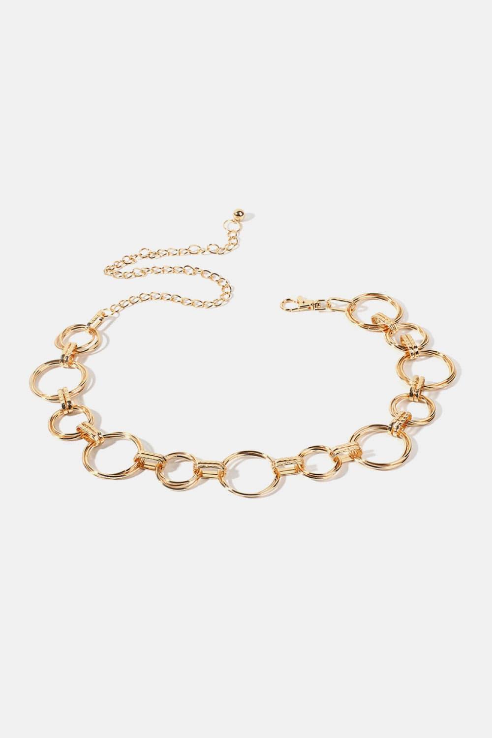 Alloy Chain Circle Shape Belt - Trendsi