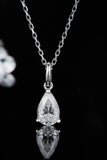 1 Carat Moissanite 925 Sterling Silver Necklace - Flyclothing LLC