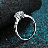 1 Carat Moissanite 925 Sterling Silver Ring - Flyclothing LLC