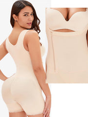 Full Size Side Zip Up Wide Strap Shapewear - Flyclothing LLC