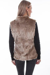 Scully SAND GROOVED FAUX FUR VEST (REVERSIBLE) - Flyclothing LLC