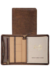 Scully WALNUT ZIP WEEKLY PLANNER - Flyclothing LLC