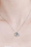 Moissanite Rhodium-Plated Chain-Link Necklace - Flyclothing LLC