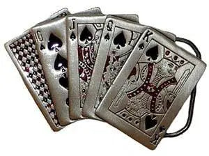 Royal Flush Belt Buckle - Flyclothing LLC