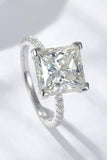 5.52 Carat Moissanite Side Stone Ring - Flyclothing LLC