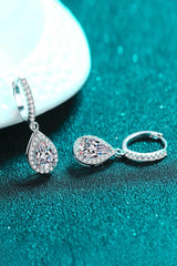 Moissanite Teardrop Earrings - Flyclothing LLC