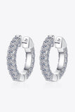 925 Sterling Silver Moissanite Huggie Earrings - Flyclothing LLC