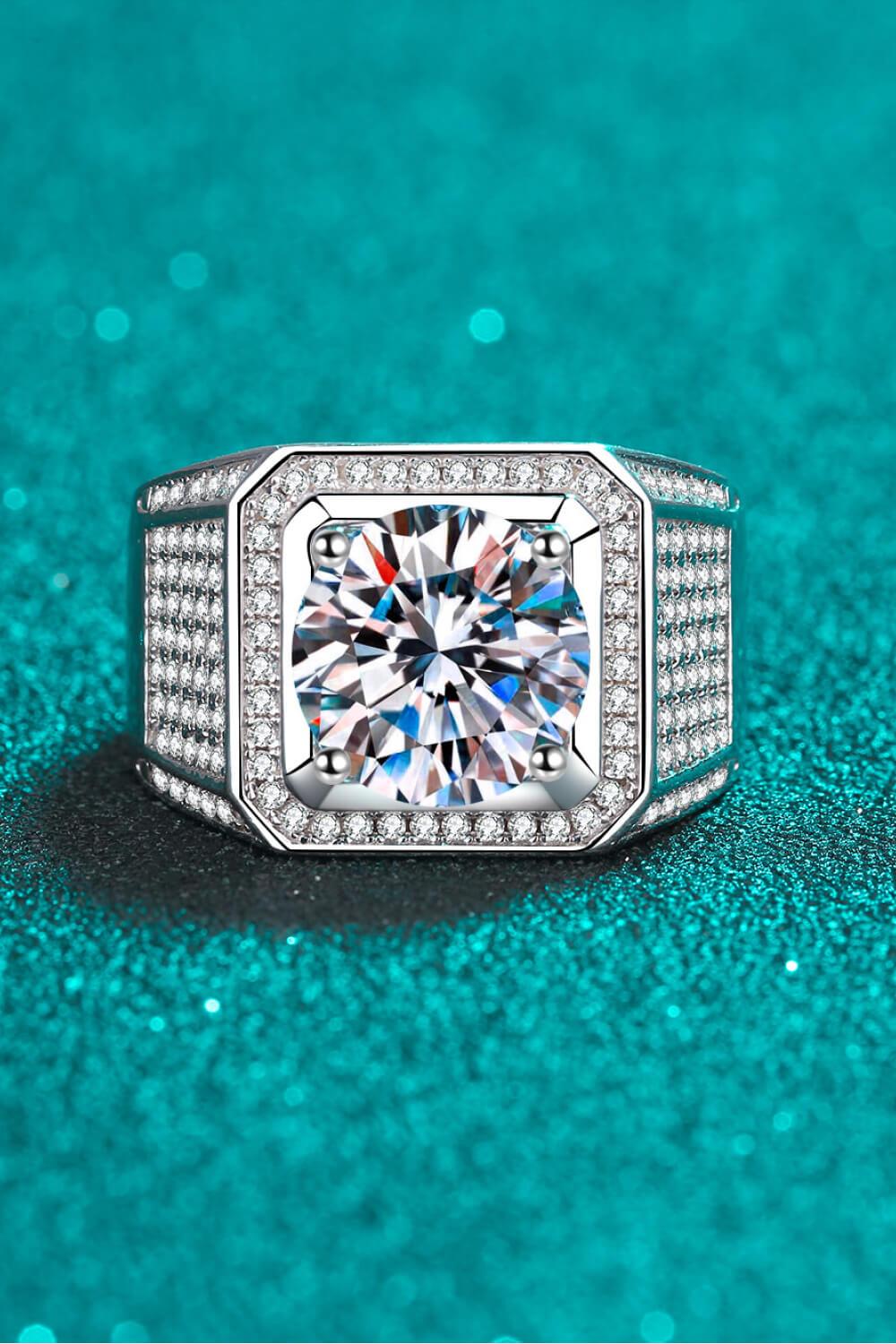 Bring It Home 925 Sterling Silver Moissanite Ring - Trendsi