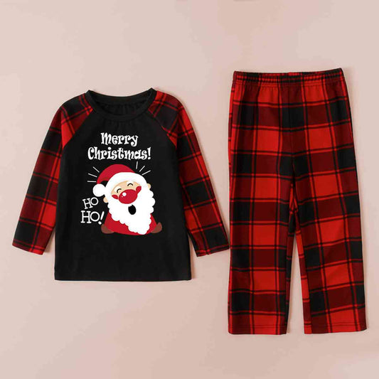 MERRY CHRISTMAS Graphic Top and Plaid Pants Set - Flyclothing LLC