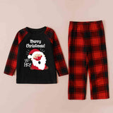 MERRY CHRISTMAS Graphic Top and Plaid Pants Set - Flyclothing LLC