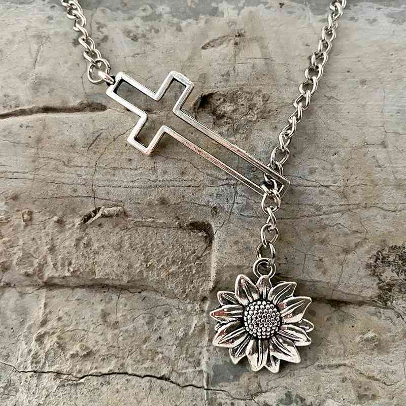 Cross Chain Necklace - Trendsi