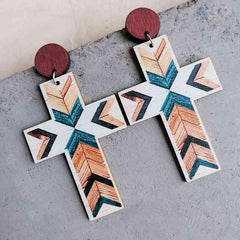 Cross Drop Earrings - Trendsi