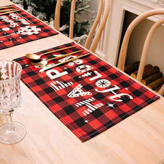 Assorted 2-Piece Plaid Placemats - Trendsi