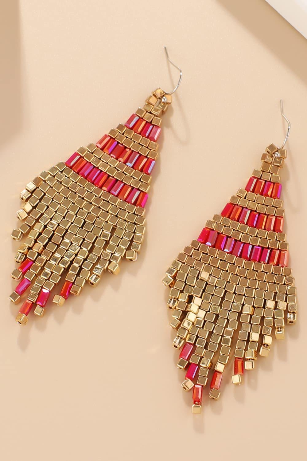 Beaded Dangle Earrings - Trendsi