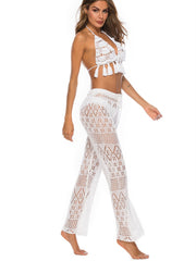 Cutout Straight Swim Pants - Flyclothing LLC