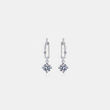 2 Carat Moissanite 925 Sterling Silver Earrings - Flyclothing LLC