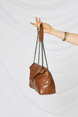 SHOMICO PU Leather Chain Handbag - Flyclothing LLC