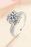 1 Carat Moissanite 925 Sterling Silver Ring - Flyclothing LLC