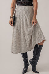 Speckle High Waist Midi Skirt - Flyclothing LLC