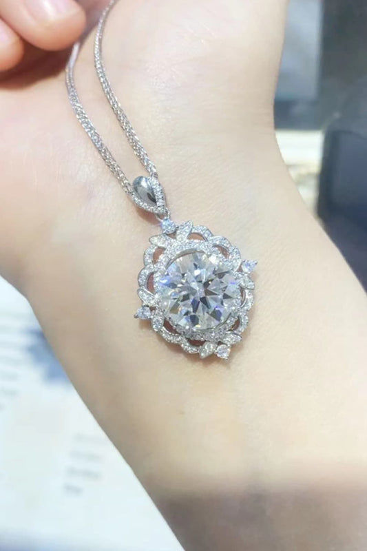 5 Carat Moissanite 925 Sterling Silver Necklace - Flyclothing LLC