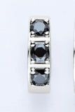 Inlaid Moissanite Huggie Earrings - Flyclothing LLC