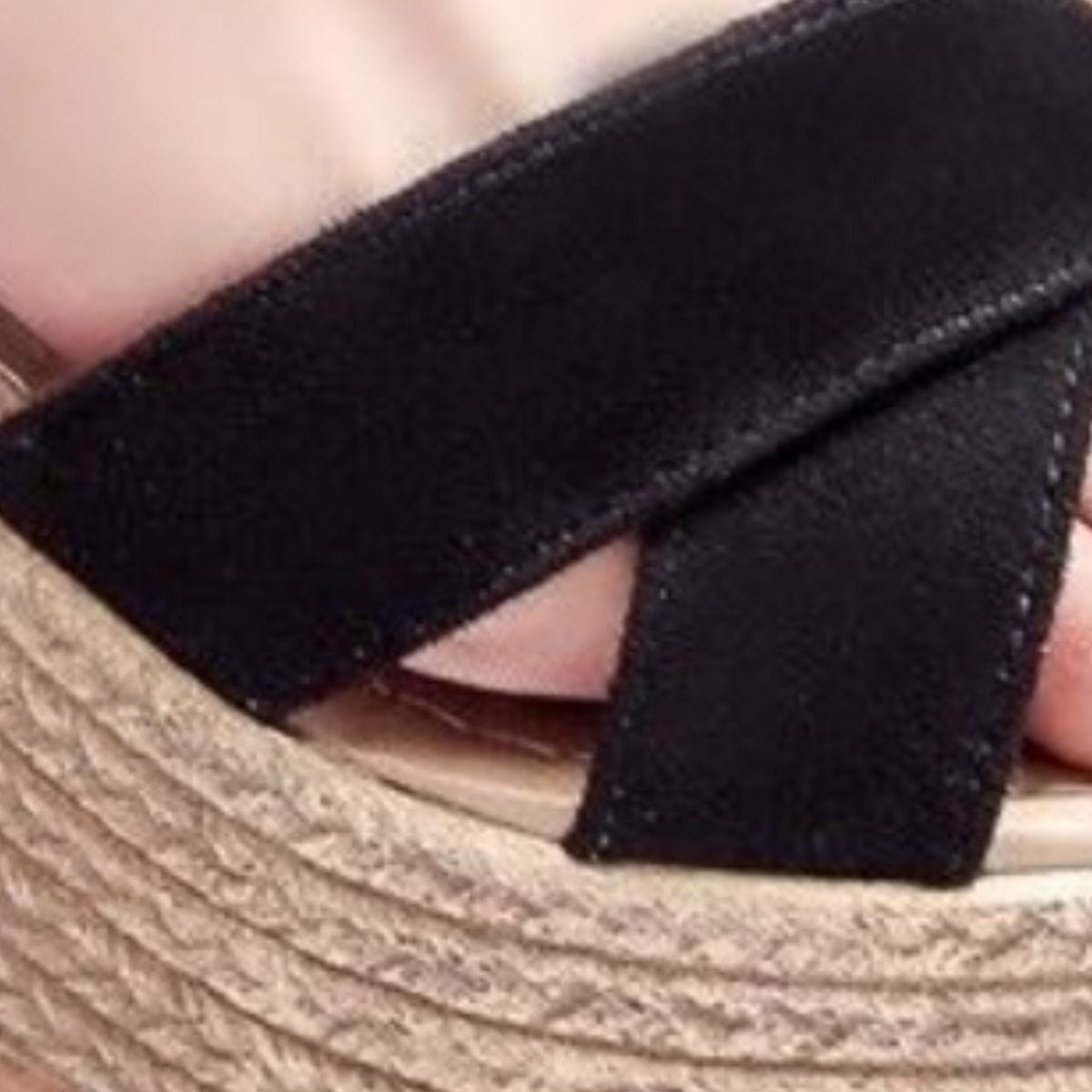 Crisscross Open Toe Wedge Sandals - Trendsi