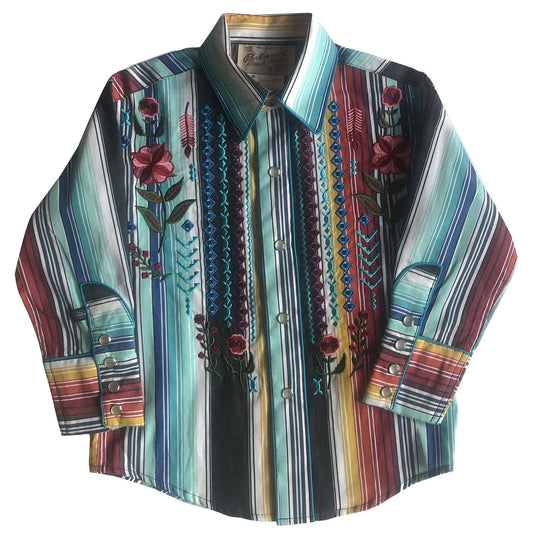 Rockmount Ranch Wear Kids Serape Western Shirt with Cascading Embroidery - Rockmount Clothing