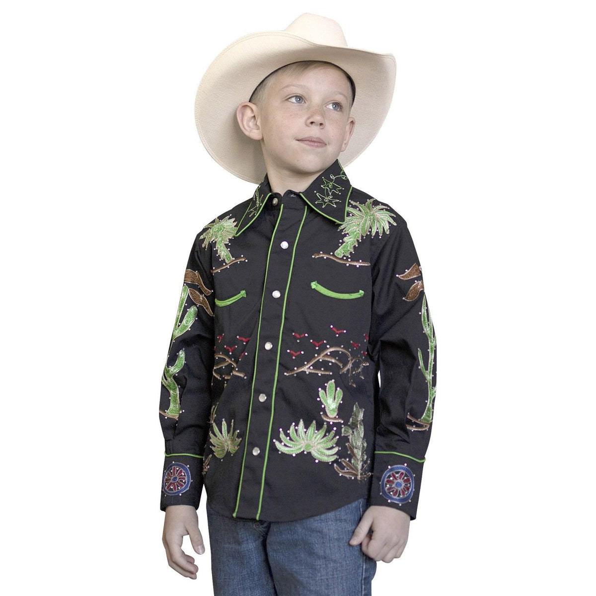 Rockmount Ranch Wear Kids Porter Wagoner Vintage Western Shirt - Flyclothing LLC