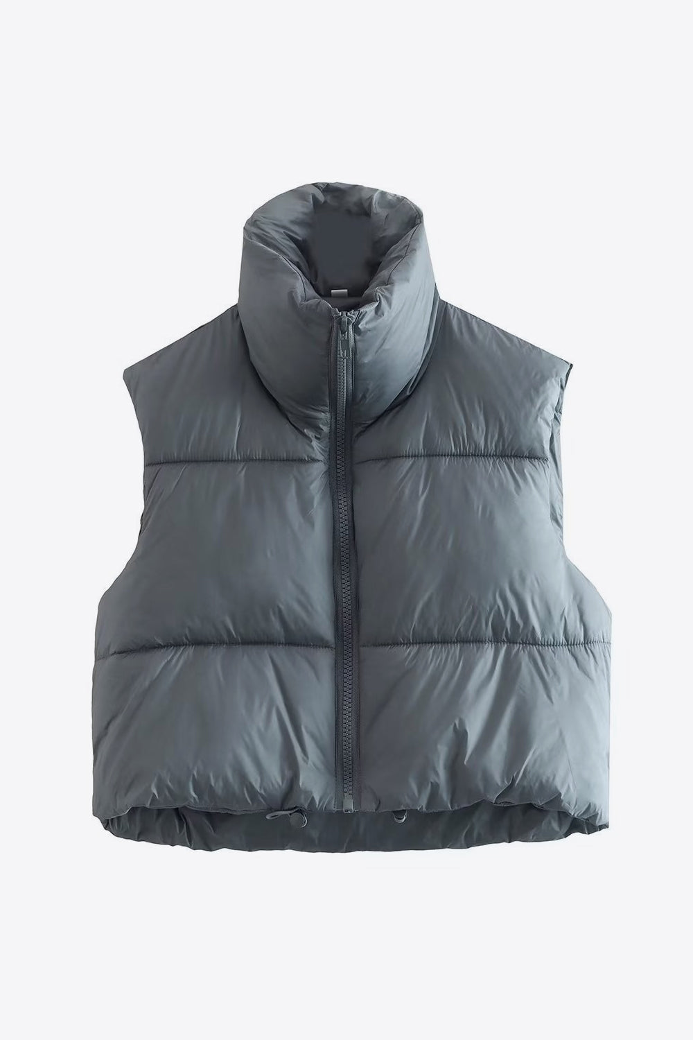 Zip-Up Drawstring Puffer Vest – Flyclothing LLC