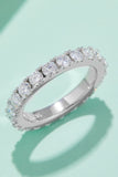 2.3 Carat Moissanite 925 Sterling Silver Eternity Ring - Flyclothing LLC