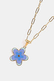 Flower Pendant Stainless Steel Necklace - Flyclothing LLC