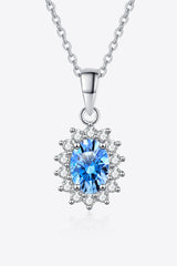 1 Carat Moissanite 925 Sterling Silver Necklace - Flyclothing LLC