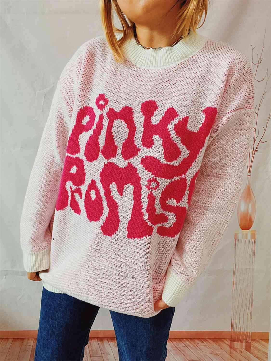 PINKY PROMISE Graphic Sweater - Flyclothing LLC