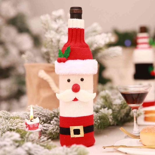 Christmas Knit Wine Bottle Cover - Flyclothing LLC