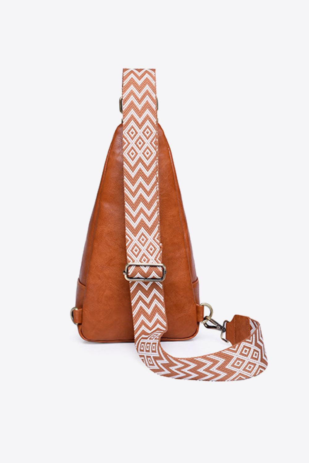 Take A Trip PU Leather Sling Bag - Flyclothing LLC