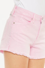 Kancan Raw Hem High Waist Denim Shorts - Flyclothing LLC