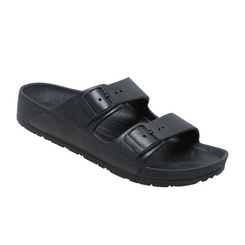 Tecs Women's Two Band Sandals Black - Flyclothing LLC