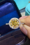 2 Carat Moissanite Round Ring - Flyclothing LLC