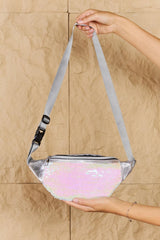 Fame Festival Baby Sequin Front Single Zipper Fanny Pack - Flyclothing LLC