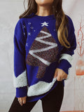 Christmas Tree Graphic Dropped Shoulder Sweater - Flyclothing LLC