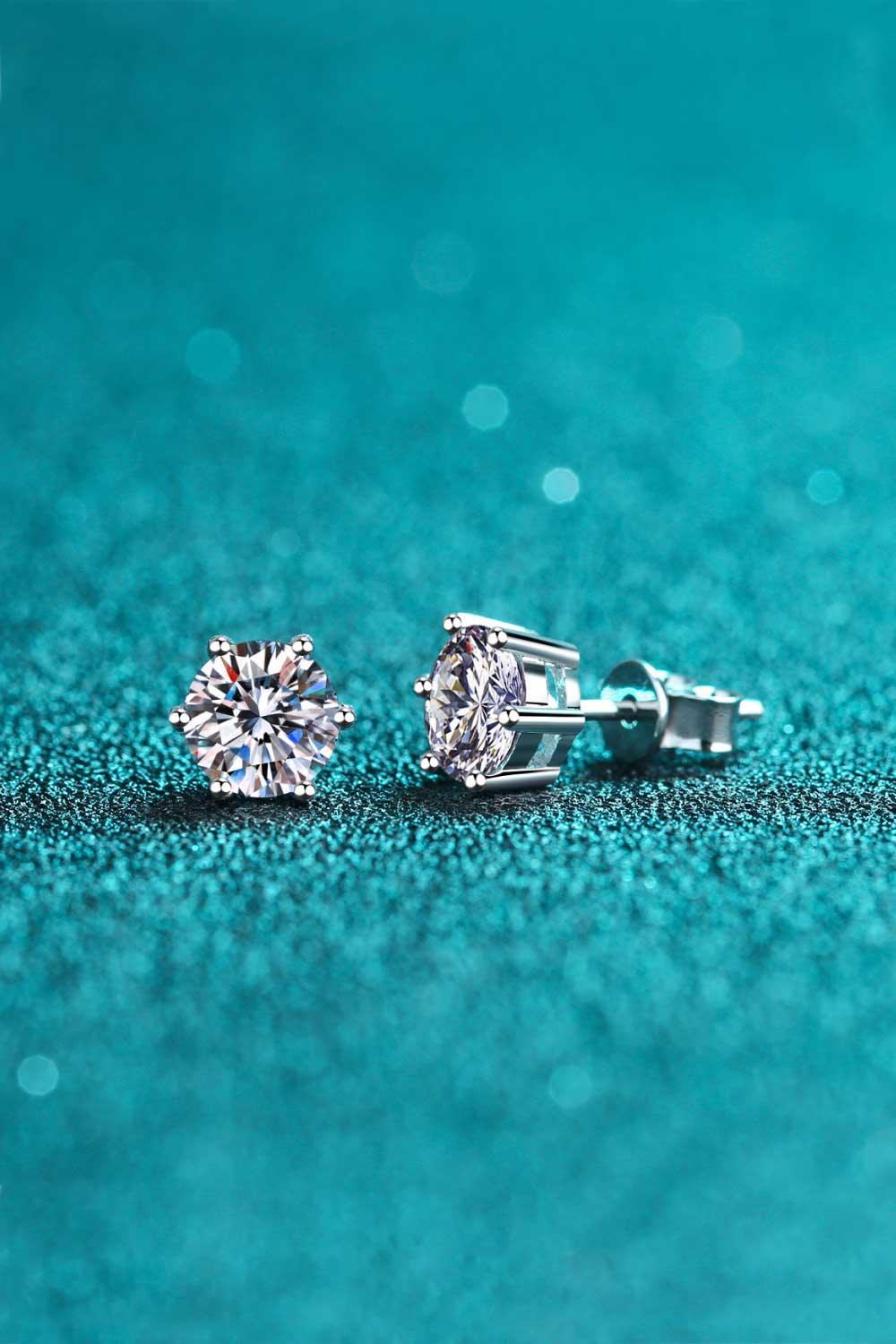 Endless Cheer Moissanite Stud Earrings - Trendsi