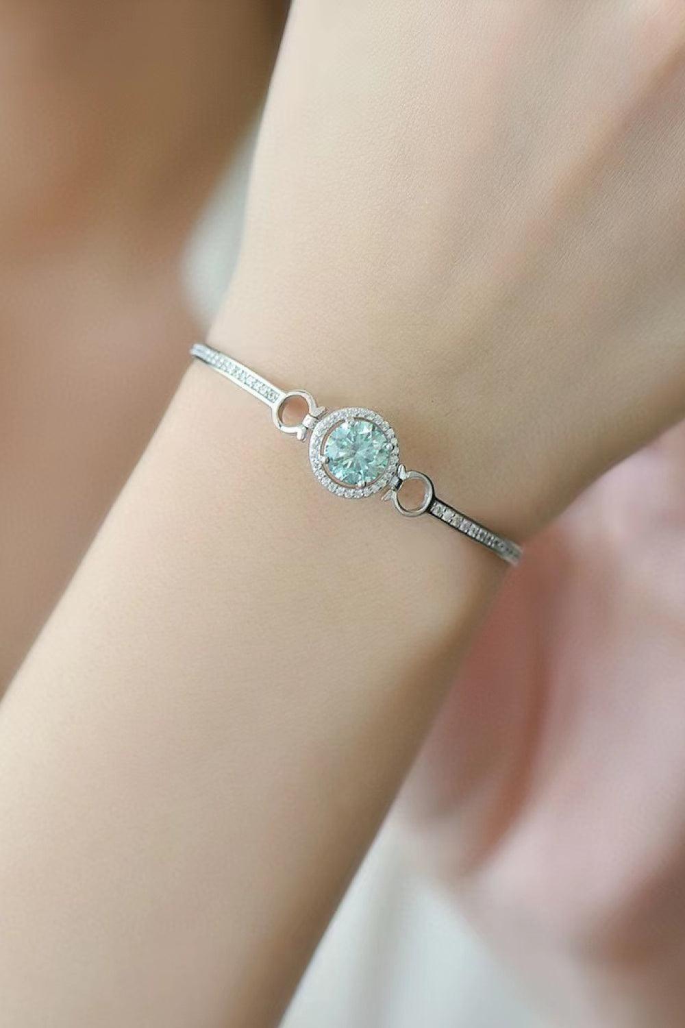 Moissanite 18K Platinum-Plated Bracelet - Flyclothing LLC