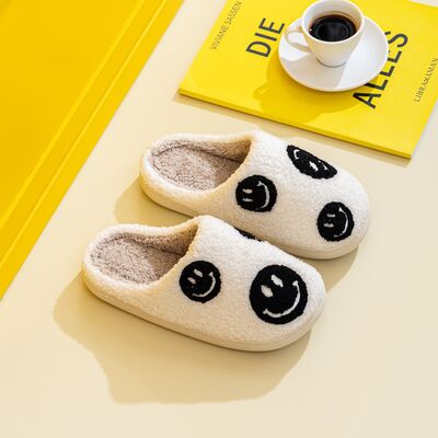 Melody Smiley Face Slippers - Flyclothing LLC