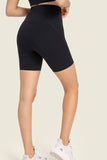 Seamless High-Rise Wide Waistband Biker Shorts - Flyclothing LLC