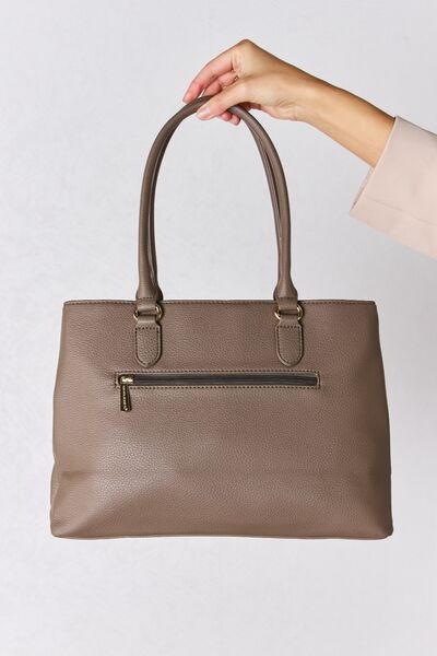 David Jones Structured Leather Handbag - Flyclothing LLC