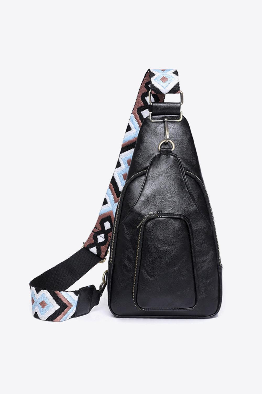 Take A Trip PU Leather Sling Bag - Flyclothing LLC